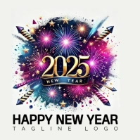 HAPPY NEW YEAR LOGO 徽标 template