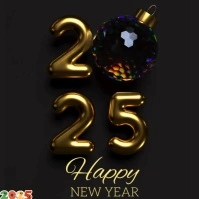 HAPPY NEW YEAR LOGO Logotipo template
