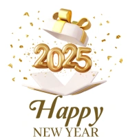 happy new year logo Logotyp template