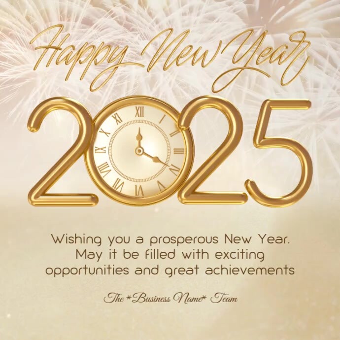 happy new year message instagram square template