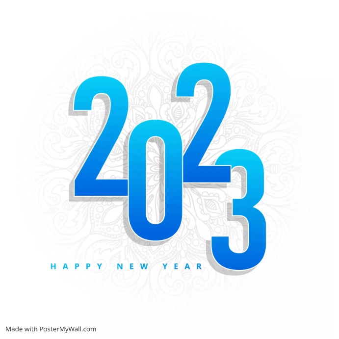 Happy new year poster design 2023 Template | PosterMyWall