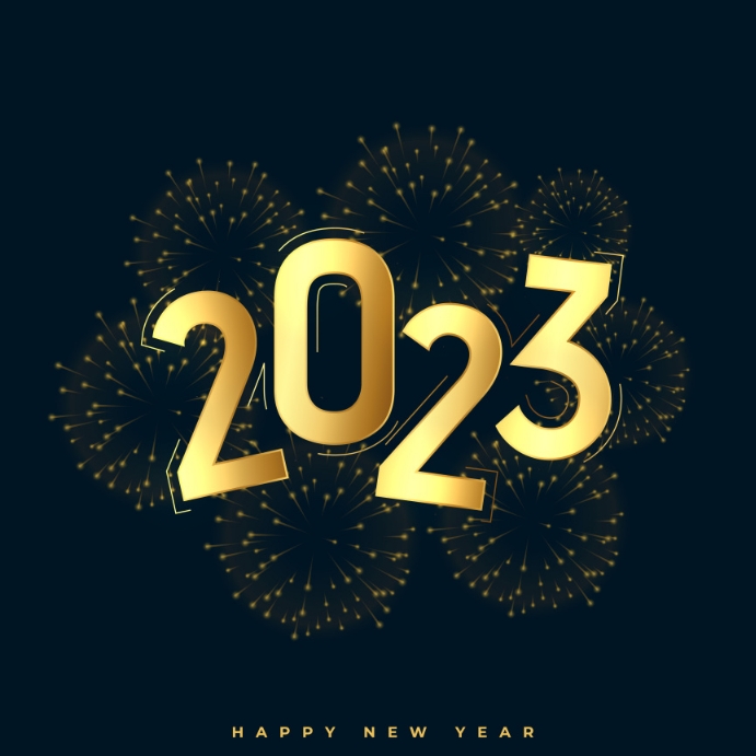 Plantilla de Happy new year poster design 2023 | PosterMyWall