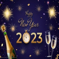 Happy new year poster design 2023 Template | PosterMyWall