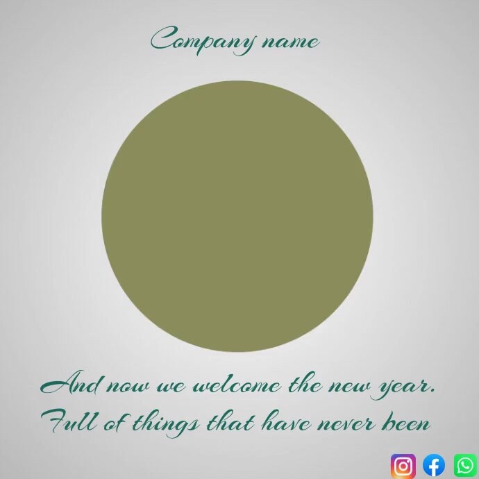 Happy New Year Poster Instagram Plasing template