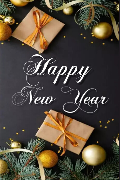 Happy New Year Poster Template | PosterMyWall