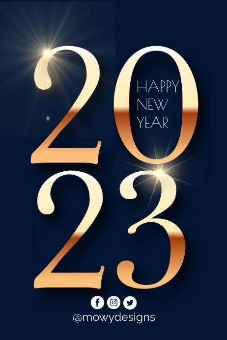 Happy New Year Poster Template | PosterMyWall