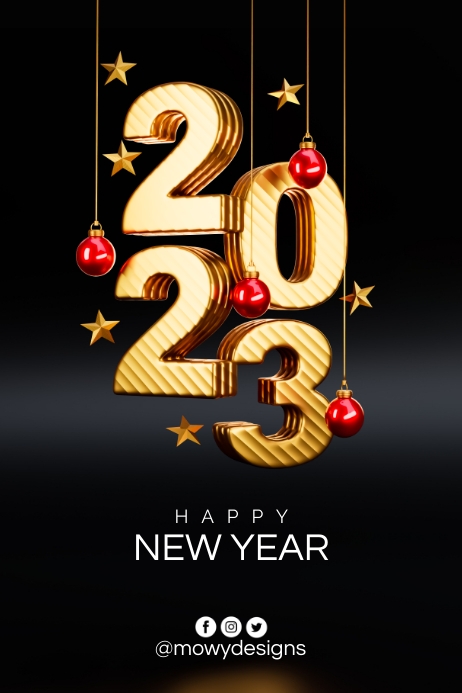 Happy New Year Poster Template | PosterMyWall