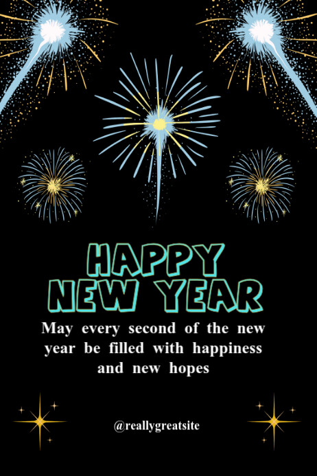 Happy New Year Poster Template | PosterMyWall