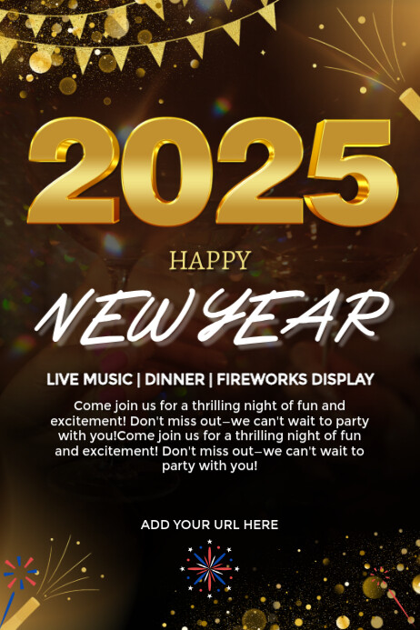 Happy New Year Poster Template | PosterMyWall