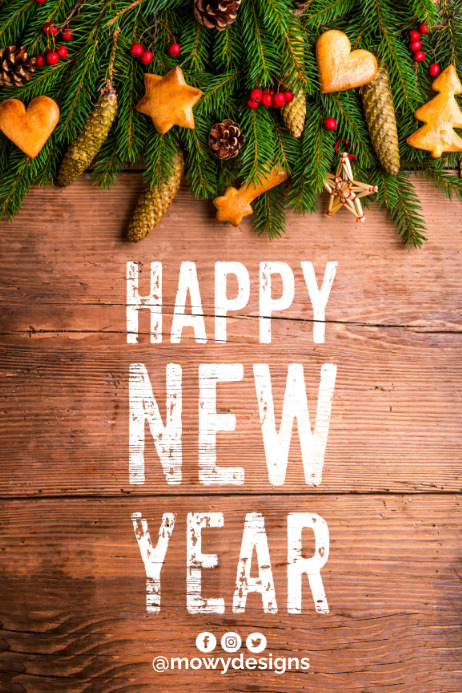 Happy New Year Poster Template | PosterMyWall