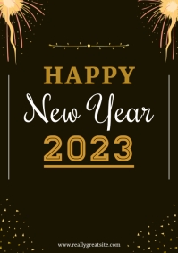Happy New Year Poster Template | PosterMyWall