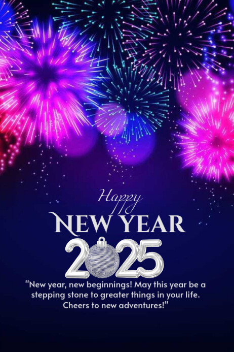Happy New Year Poster Template | PosterMyWall
