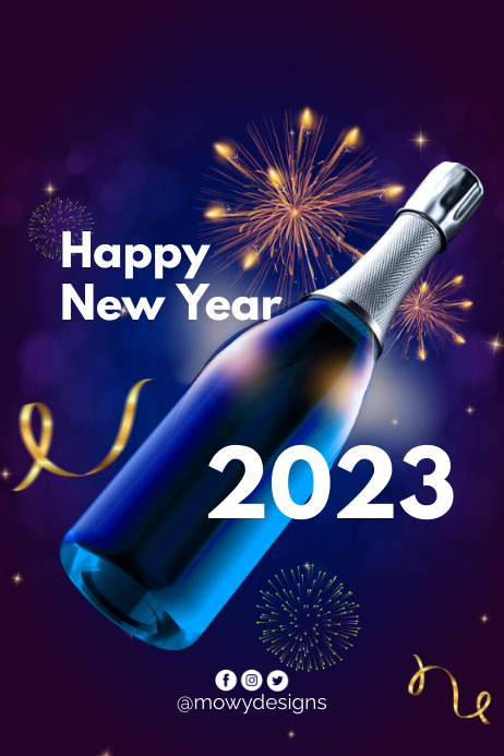 Happy New Year Poster Template | PosterMyWall