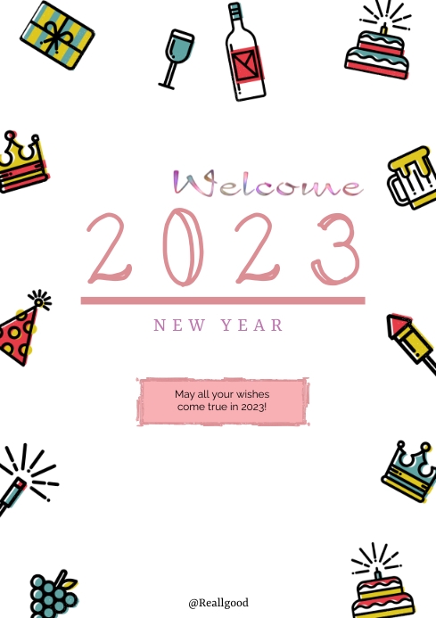 Happy New Year Poster Template | PosterMyWall
