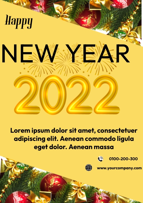 HAPPY NEW YEAR POSTER TEMPLATE | PosterMyWall