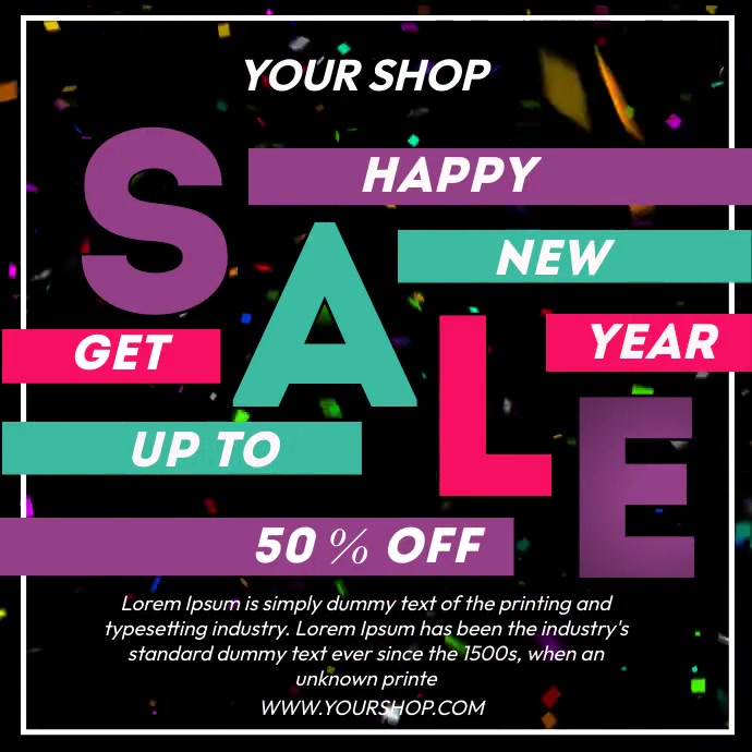 Happy New year Sale Template | PosterMyWall