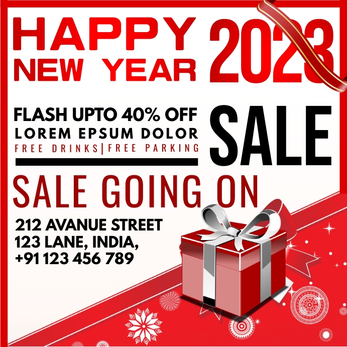 happy new year sale Template | PosterMyWall