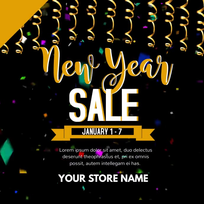happy new year sale Template | PosterMyWall