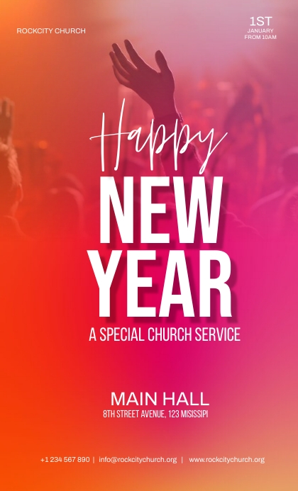 happy new year service US Legal template