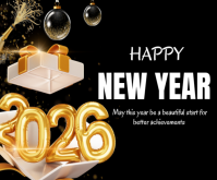 Happy New Year template 2026 Medium Rectangle