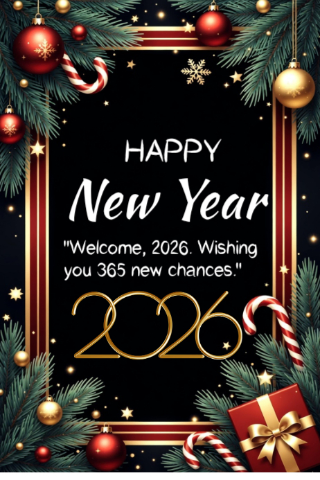 Plantilla de Happy New Year template 2026 | PosterMyWall