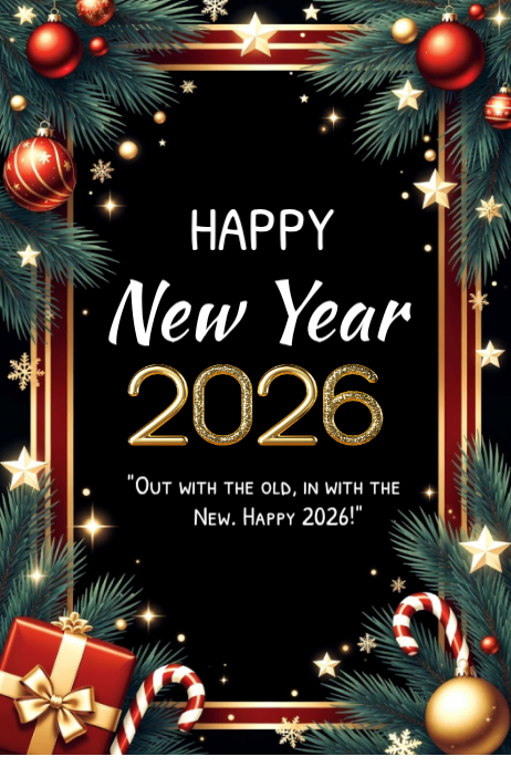 Plantilla de Happy New Year template 2026 | PosterMyWall