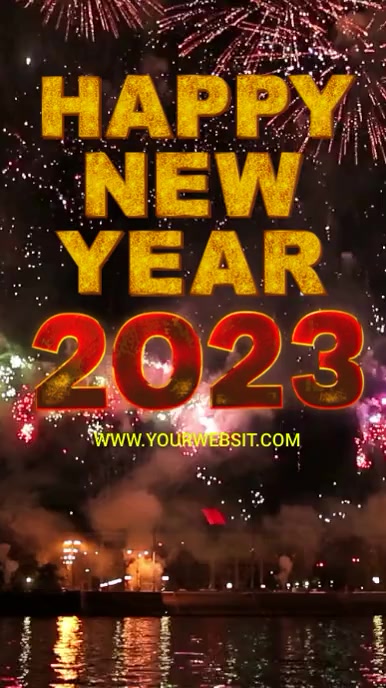Happy new year video 2023 Template | PosterMyWall