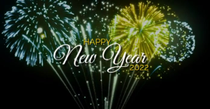 Happy New Year Video Facebook-annonce template