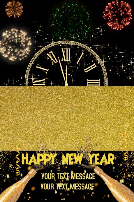 Happy New year Video Display Template | PosterMyWall