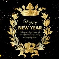 26 480 New Year Greeting Card Wishes Message Family Customizable Design Templates Postermywall