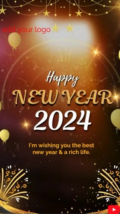 Happy New Year Video Templates Instagram-reel