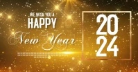 happy new year wishes 2024 Facebook Shared Image template
