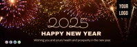 Happy new year wishes 2025 Tumblr Banner template