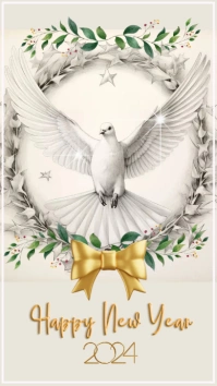 Happy New year wishes Instagram Story template