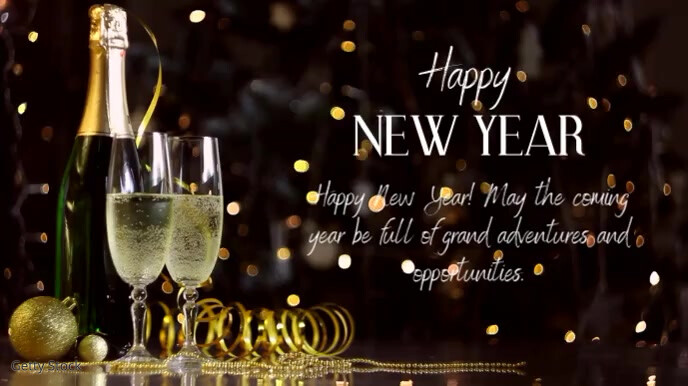 Year happy cards greeting business card clock signature tower clients prweb announces message Happy New Year Wishes Greetings Message Video Template | PosterMyWall