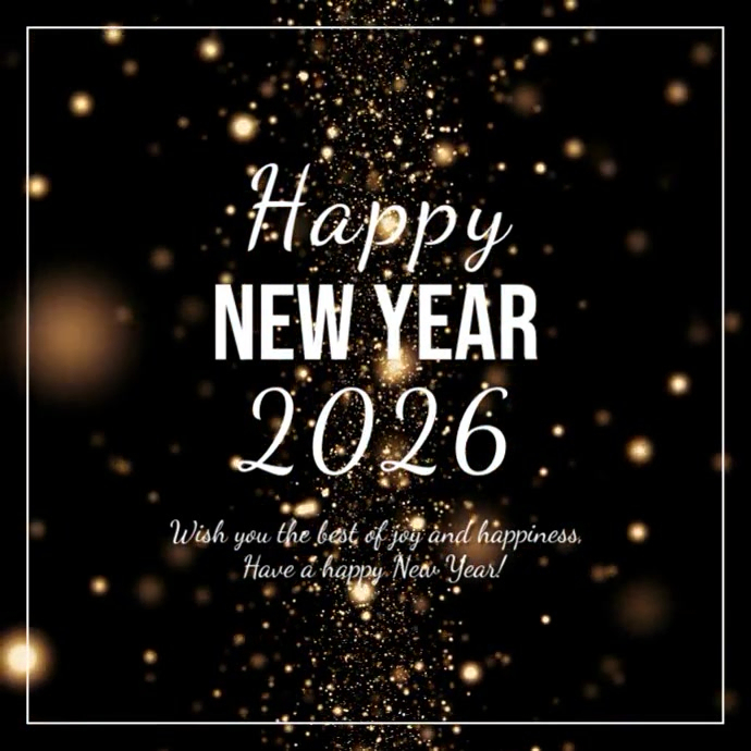 Happy New Year Wishes Greetings Message Video Template Postermywall