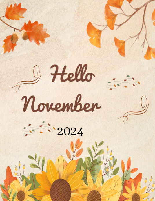 Happy November Template | PosterMyWall
