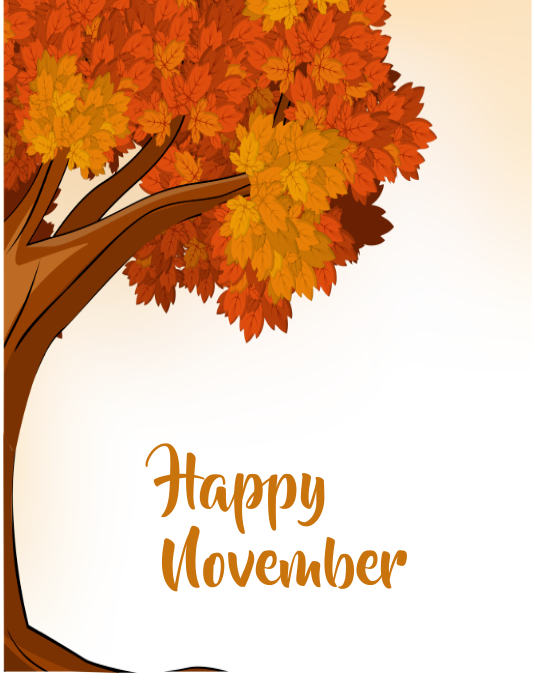 happy November Template PosterMyWall