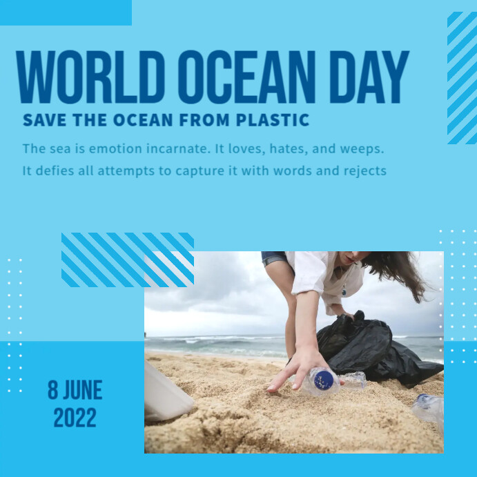Happy Ocean Day Instagram Ads Template Postermywall Happy Ocean Day Instagram Ads Template Postermywall