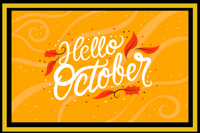 Happy October Month Template | PosterMyWall
