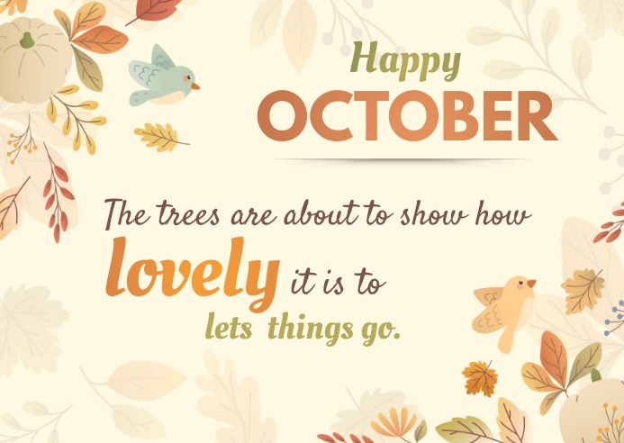Oct Poster happy october poster Template | PosterMyWall