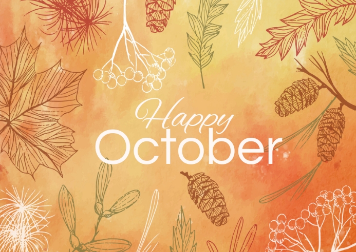 happy october poster Template | PosterMyWall