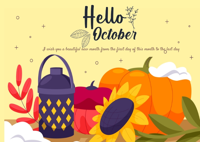 happy october poster Template | PosterMyWall