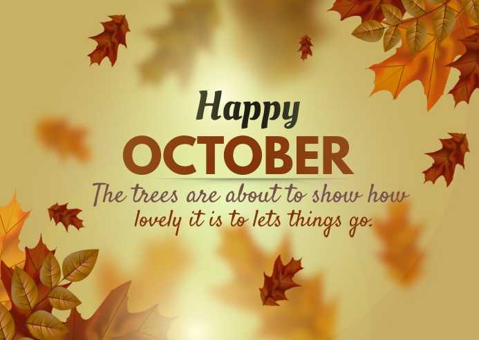 Plantilla de Feliz Octubre Cartel | PosterMyWall
