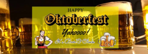 happy oktoberfest,beer fest celebration Facebook-coverfoto template