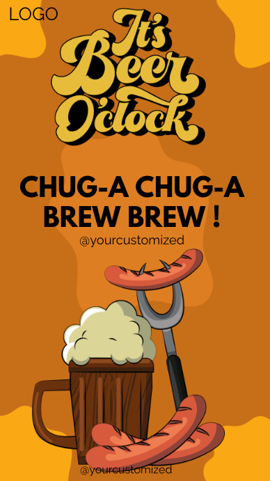 happy oktoberfest,beer fest celebration Instagram Story template
