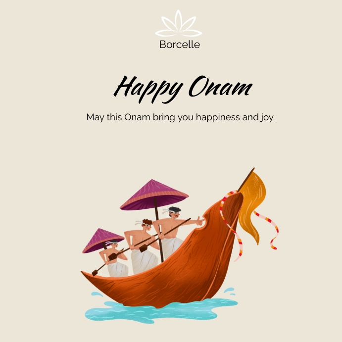 Happy Onam Celebration Facebook Template Instagram Plasing