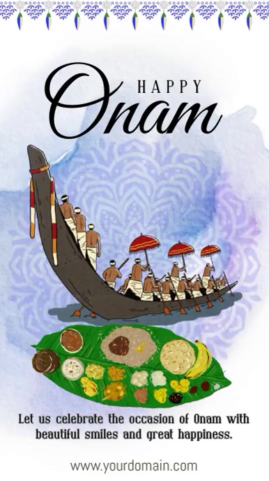 Happy Onam Instagram Story template