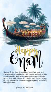happy onam Instagram-Story template