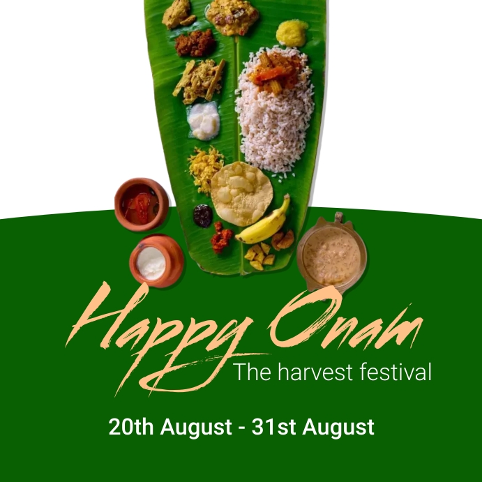 Happy Onam Instagram template